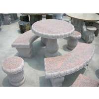 White Marble Table Set