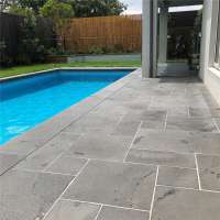 natural stone fujian swimming pool tile bluestone home villa sawn paving stone french pattern