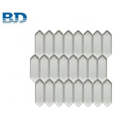 Interior Decorative Long Hexagon Glass Mosaic Tiles