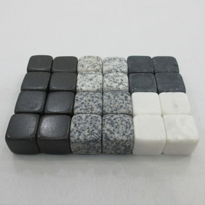 black and white marble granite whisky stone