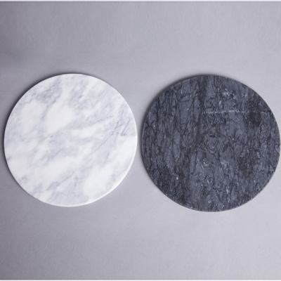 Home decoration nordic style marble round plate board for hotel