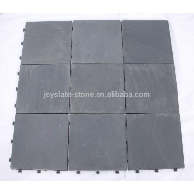 DIY slate floor tiles 30x30 natural stone