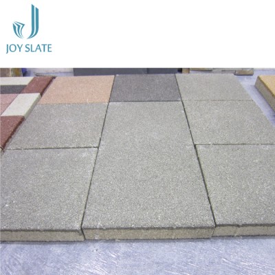 Eco-friendly skid resistance porous permeable ceramic pavers