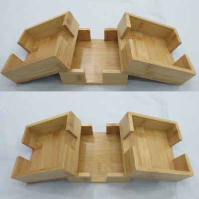 Bamboo square coaster stand