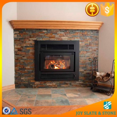 Natural rusty stacked stone fireplace/culture stone / exterior wall cladding