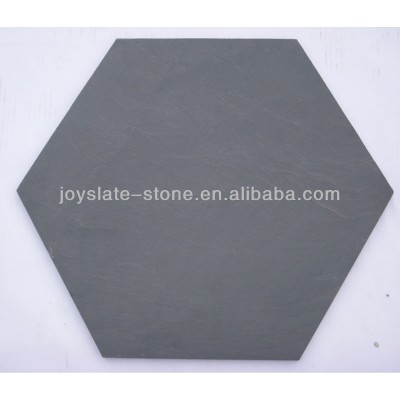 Natural slate hexagon paver